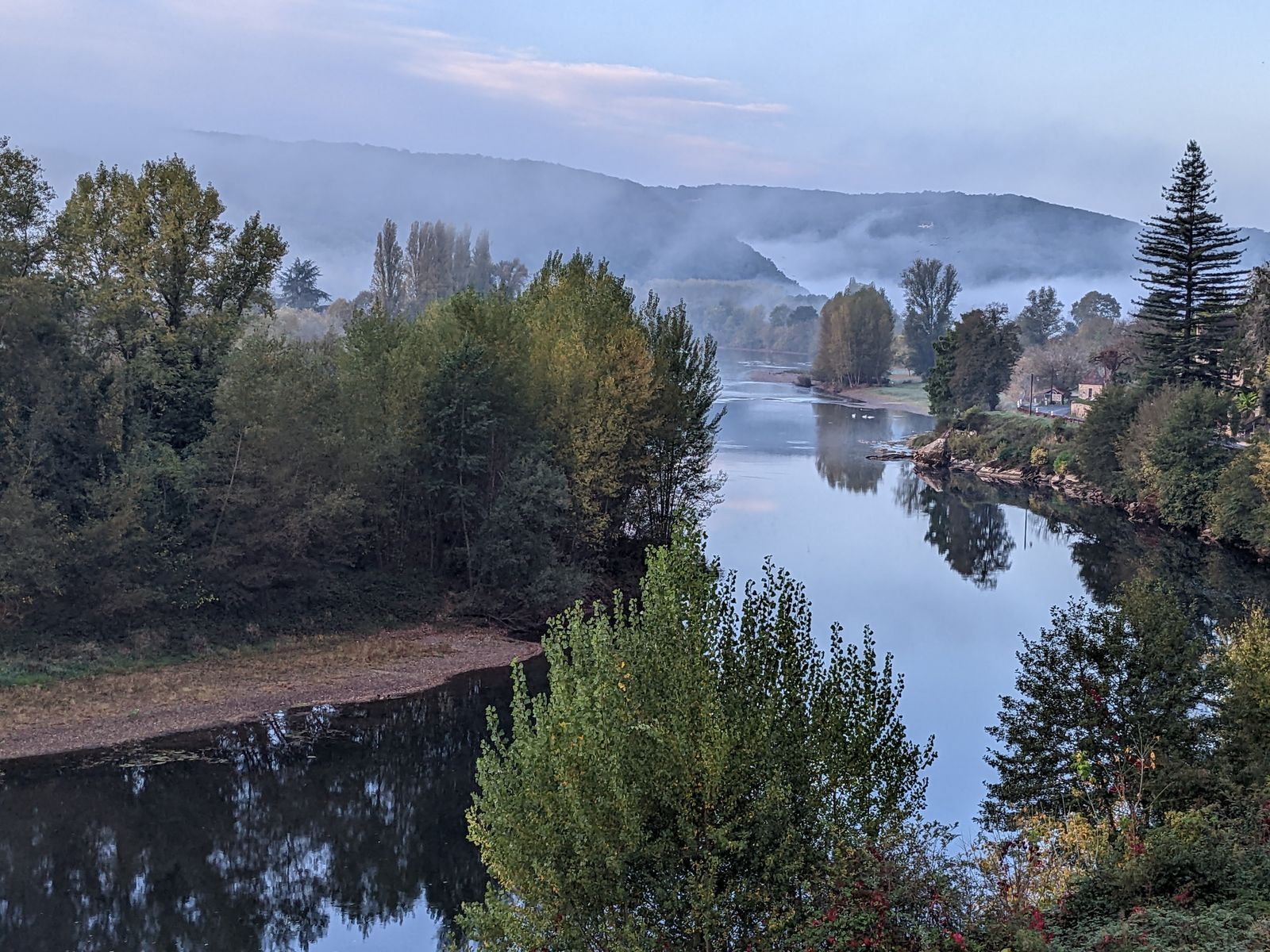 La Dordogne — Brume matinale
